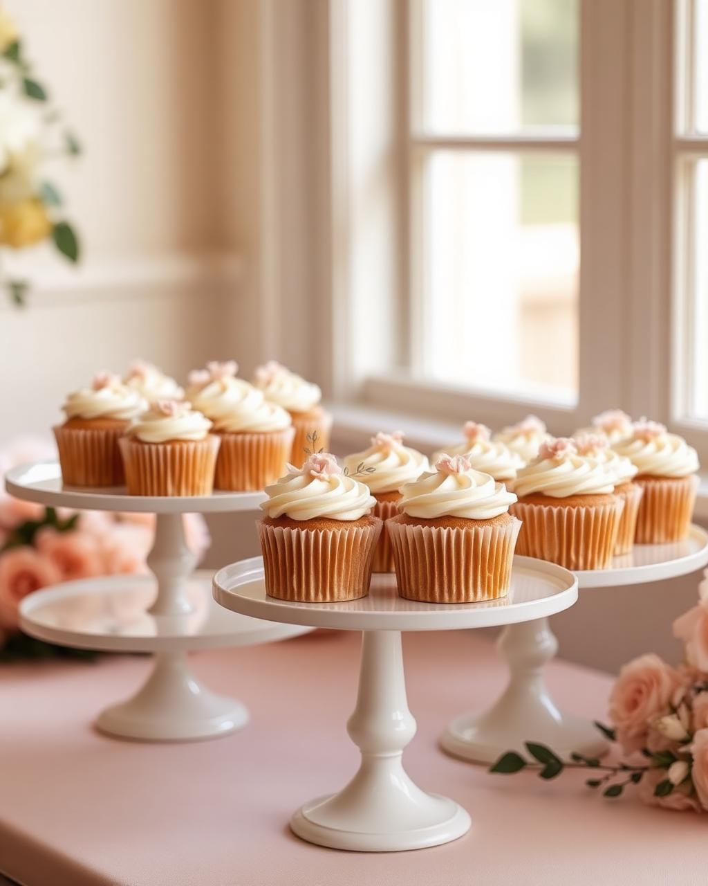 Elegant custom cupcakes displayed for an Atlanta celebration