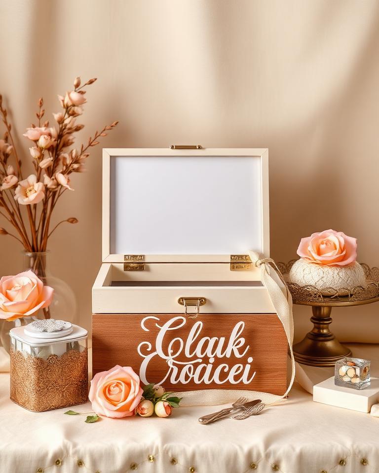 Tasteful collection of personalized handcrafted event pieces