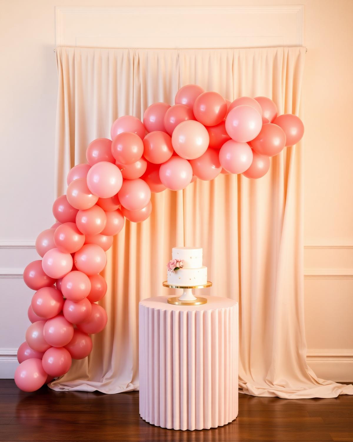 Champagne and blush celebration details