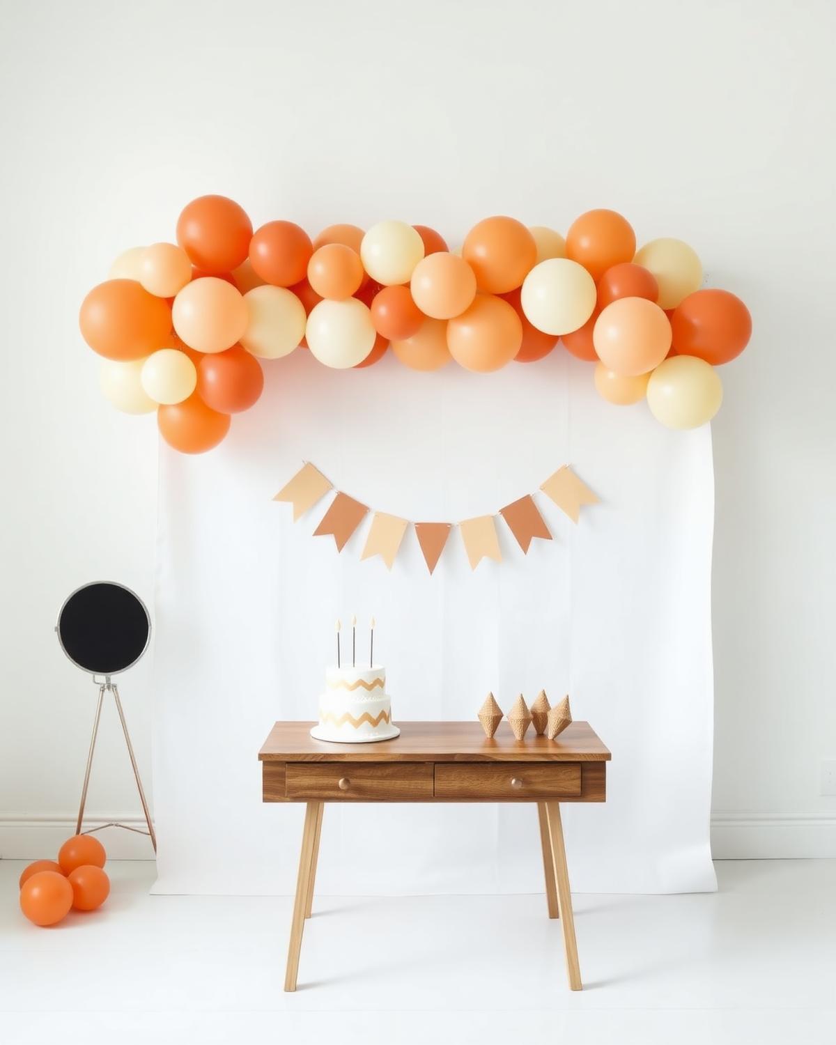 Modern children's party setup